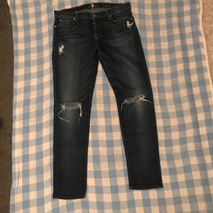 seven for all man kind boyfriend skinny jeans